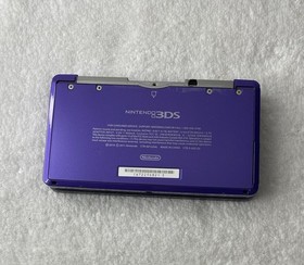 Nintendo 3DS Midnight Purple Handheld Console System-Bundle Lot-Tested-READ!!!