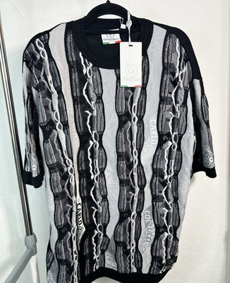   Neues Carlo Colucci Strick T-Shirt | Gr. XS Oberteil Knit Designer