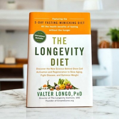 The Longevity Diet Hardcover Valter Longo PhD Brand New Health Wellness Book