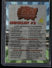 1994 Pinnacle #268 AFC Checklist #2 Trophy Collection