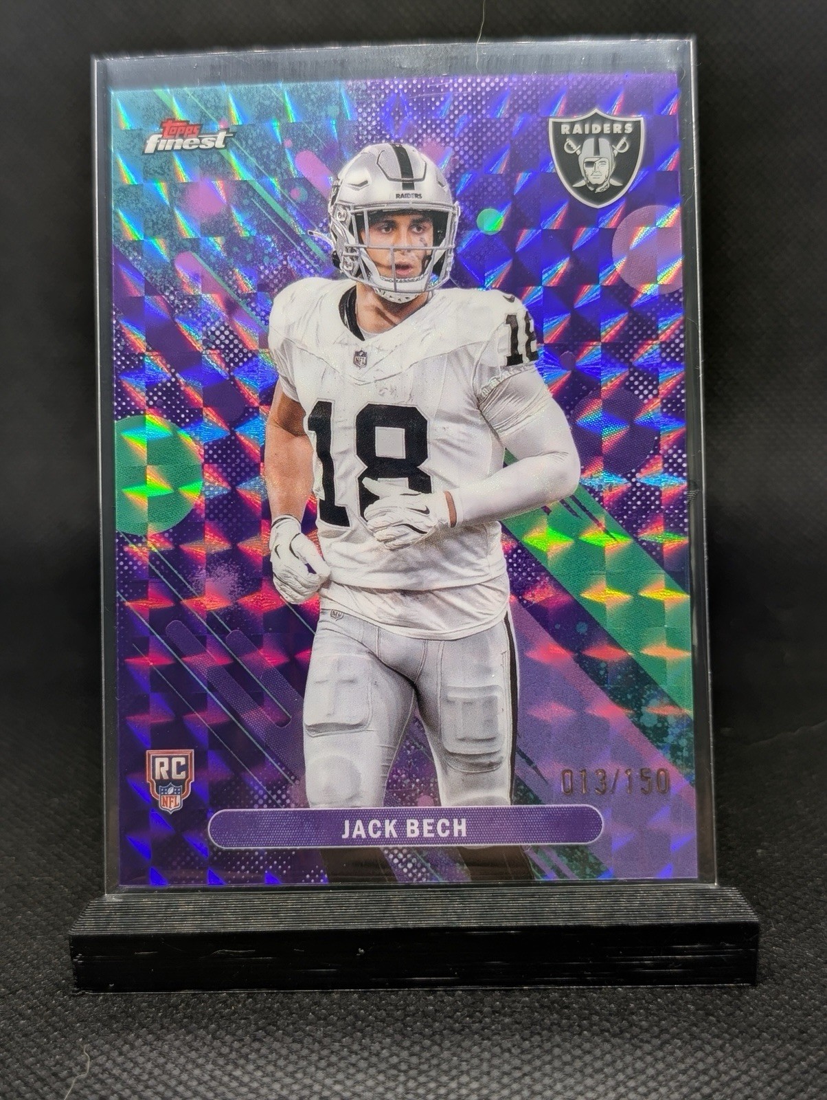 2025 Topps Finest - Jack Bech #29 Purple Geometric Refractor /150 (RC)