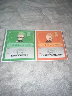 Twisted Wonderland Blazing Jewel Bonus Backstage Pass Sticker Tref Clover Kate