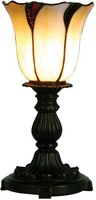 LumiLamp 5LL-5136 Tiffany Tischlampe Beige 16X32 Cm