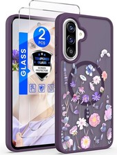 Samsung Galaxy A36 Case with Tempered Glass Screen Protectors, Military Grade Fl