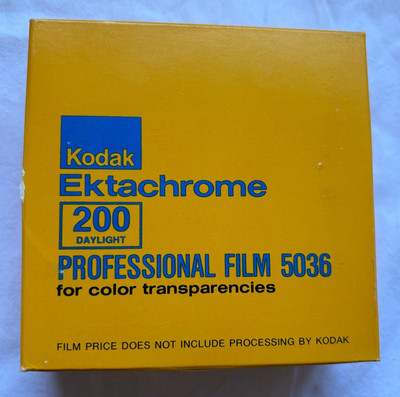 100' Roll 35mm Kodak Ektachrome 200 Daylight Pro Film 5036 Color Slides EPD 404