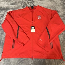 Under Armour Red Quarter Zip Pullover Jacket Mens 3XL Athletic Performance