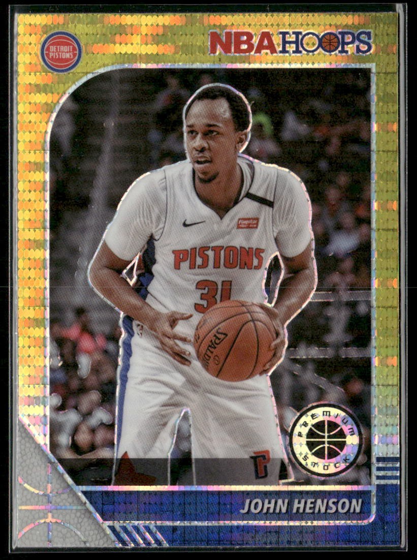 2019-20 Hoops Premium Stock #35 John Henson Prizms Gold Pulsar
