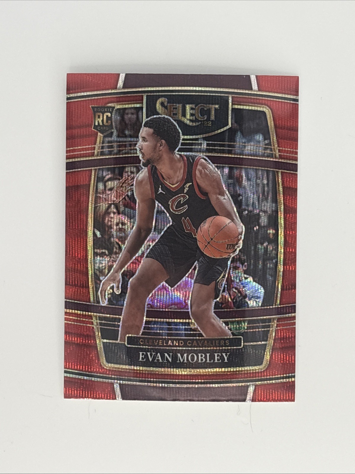 2021-22 Panini Select - Concourse Evan Mobley #5 Red Wave Prizm (RC)
