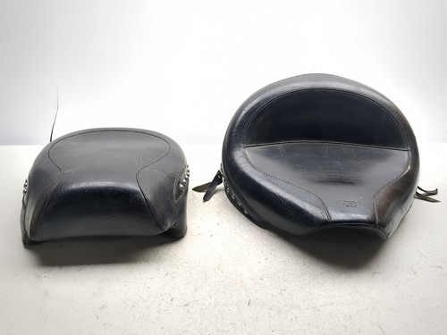 00-09 Yamaha V Star 1100 XVS1100 MUSTANG Driver Seat w/ Passenger Seat Set