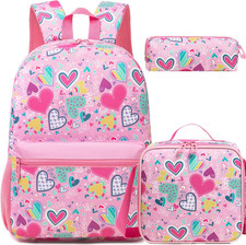 Kids Backpacks for Girls School Backpack for Kids Backpack with Lunch Box Bookba