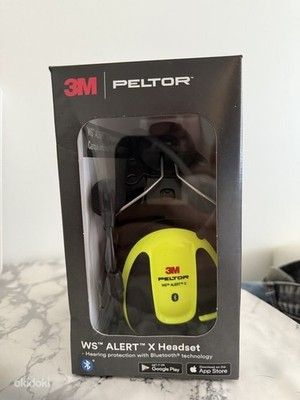 3M Peltor WS Alert X MRX2IP3E4WS6 Helmet Mount Bluetooth Headset 30dB Open Box