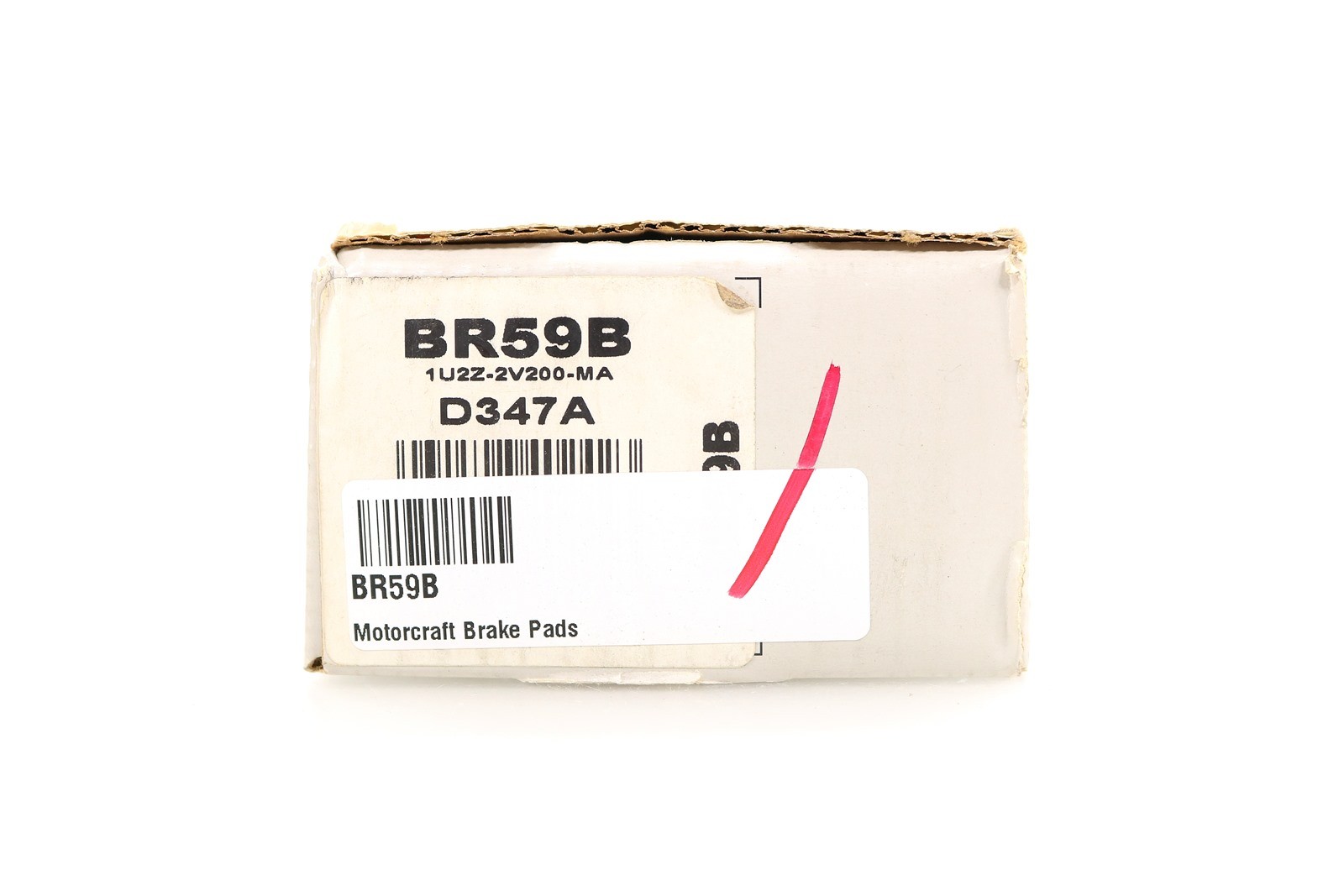 NEW Motorcraft Rear Disc Brake Pad Set BR59B Taurus Thunderbird Cougar 1987-1992 thumbnail 2