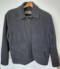 Columbia Wool Nylon Blended Peacoat Mens Large Flannel Lining