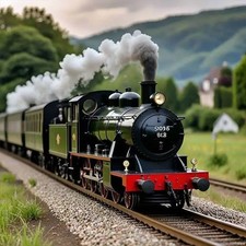 Retro Train Set Track Steam Railway Model Toy Kids Gift High Speed Rail UK