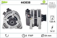 Lichtmaschine Generator Lima Valeo CORE-FLEX 443038 14V FüR Ford Focus 2 Turnier
