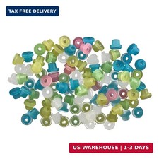 100 Pcs Tattoo Machine Needle Grommet, Soft Tattoo Rubber Nipple Tattoo Supplies