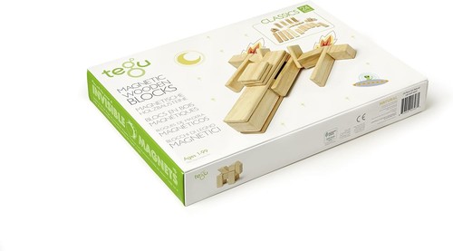 Tegu 24 Piece Magnetic Wooden Block Set, Natural - Picture 3 of 10