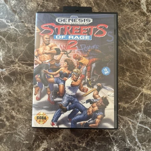 STREETS OF RAGE 2 - SEGA GENESIS - NO MANUAL *TESTED & WORKING*