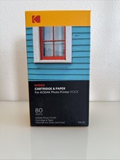 Kodak 1 Cartridge 80 Sheets Paper For Kodak Printer Dock PHC-80 New Sealed