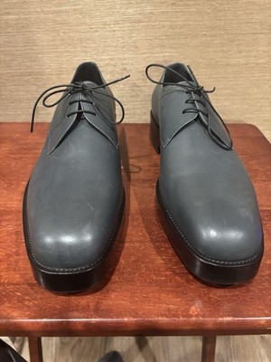 JIL SANDER Men's Size Cap Toe Dress Shoes Platform Grey Lace Up Size 44 11 US