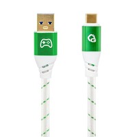 USB-C Kabel 10Gbps 60W 2M GrüN/Weiß – Gaming Ladekabel Schnellladung
