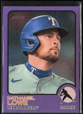 2022 Topps Heritage #608 Nathaniel Lowe Chrome Purple Refractor