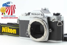 Works Exc 5 w / Strap Nikon FM Silver 35mm SLR Film Camera Body From JAPAN