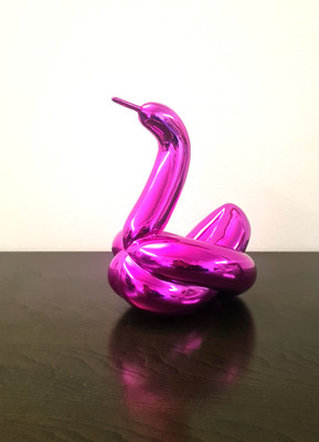 JEFF KOONS Balloon Swan Editions Studio Art Resina Pink Rosa COA Limited Pop Art