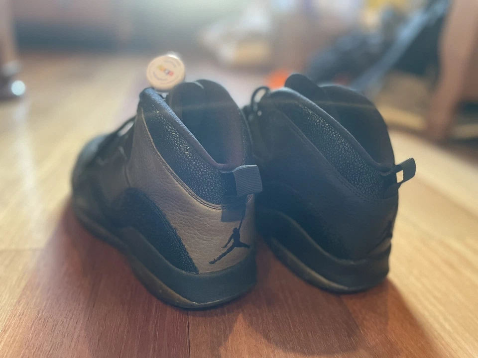 ОБРАЗЕЦ 2014 NIKE AIR JORDAN X 10 РЕТРО OVO DRAKE ПРОМО ОБРАЗЕЦ ЧЕРНОЕ ЗОЛОТО размер 12 - Изображение 2 из 4