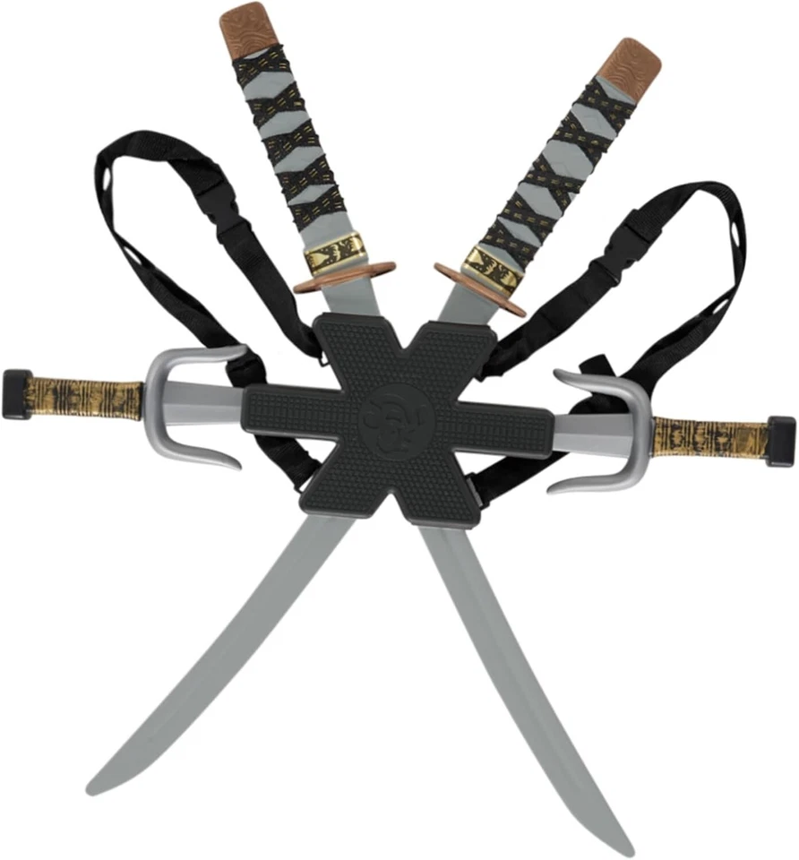 Juego de espada ninja de juguete para niños arma de plástico guerrero accesorio de disfraz Foto 2 de 4