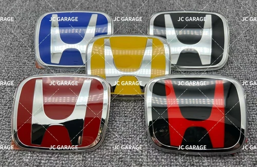 JC GARAGE Design Red Black Blue Yellow Front Rear Steering Emblem Badge
