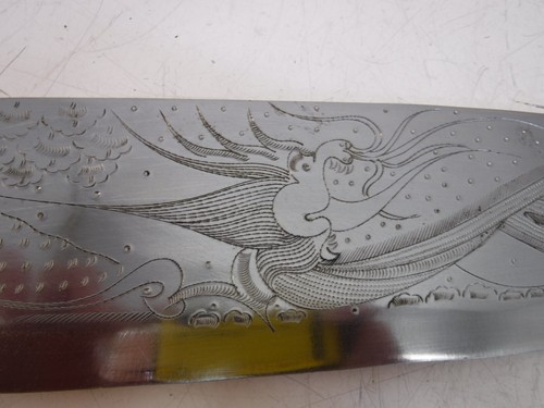 V 34 inch Blade Large Khukuri Sword With 2 -11 inch Knives Leather Sheath Nepal - Picture 18 of 24