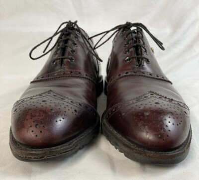 VTG FootJoy Classics Mens Spikeless Golf Shoes Wingtip  display picture 2