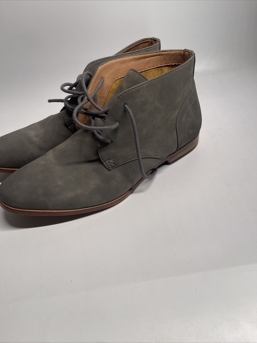 Steve Madden Men\'s Gray Taupe Suede Lace Up Boots Made in Italy NEW Size 8 Steve Madden Mens Hestonn Taupe Suede Leather Lace Up Chukka  main image 2