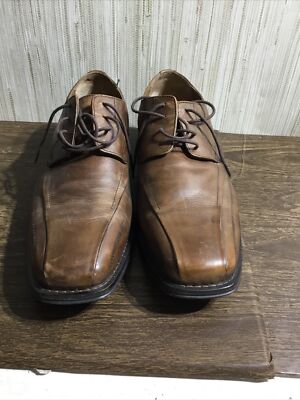 Johnston & Murphy sheepskin brown dress shoes size 9 1/2 with extra laces s-l400.jpg main image 3