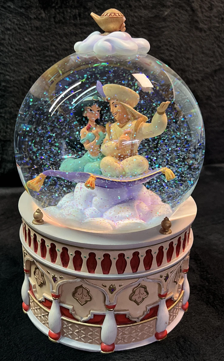 Disney Store Aladdin Jasmine Musical Jumbo Snow Globe