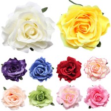 Large Rose Flower Hair Clip Bridal Hairpin Brooch Wedding Accessory Bridesmaid /