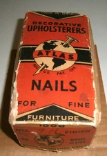 600+ Vintage Hammered Nickel Plated Steel 3/4" Atlas Furniture Upholstery Nails