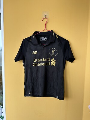 Limited Edition New Balance Liverpool boys polo training black size M