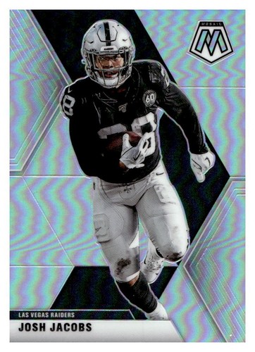 2020 Panini Mosaic #104 Josh Jacobs Silver Holo Prizm Raiders
