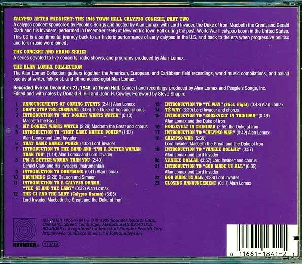 CD Lord Invader, Duke Of Iron, MacBeth The Great, Etc. - Calypso