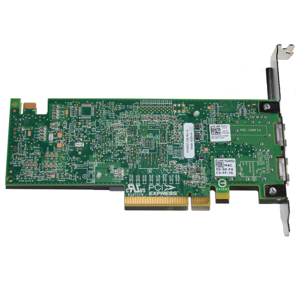 Dell Emulex OCe14102-UX-D 10GbE Dual Port SFP+ PCIe Network Adapter YGW92 - Image 3 of 4