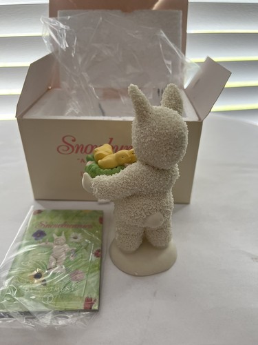 Department 56 SNOWBABIES Snowbunnies “A BASKET OF JOY” 2001 Vintage DEPT 56 - Picture 3 of 5