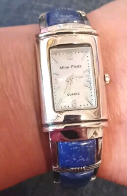 Jay King Mine Finds Lapis Lazuli Mother Of Pearl Face Watch- Needs Battery