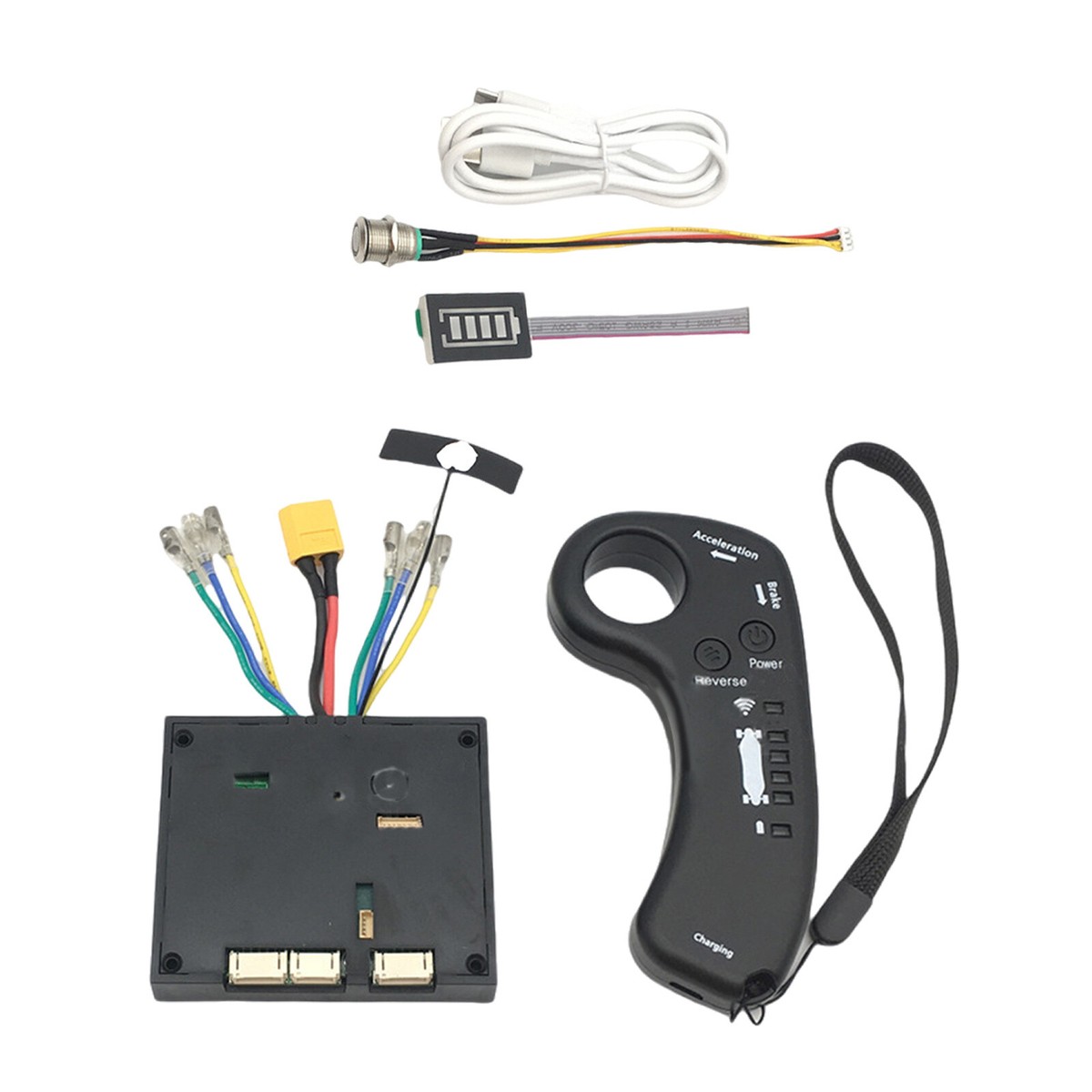 ERTY Kit de skateboard électrique à monter soi-même - Longboard - Avec