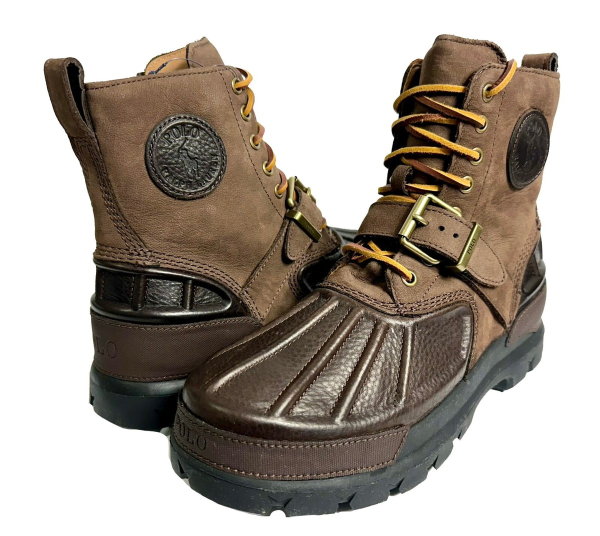 Polo Ralph Lauren Men's Leather Oslo Zip Waterproof Duck Rain