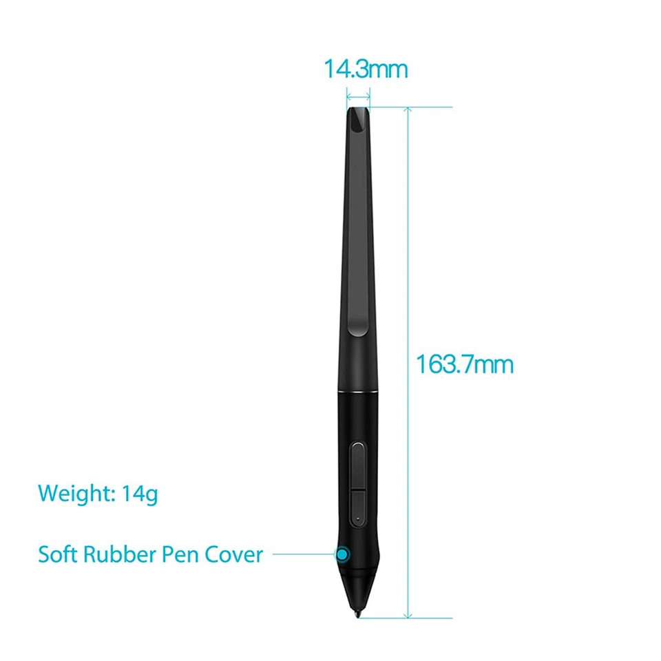 PW500 Battery-free Stylus For Huion KAMVAS Pro 22 Inspiroy Q11K V2 Q620M GT-221 - Image 3 of 4
