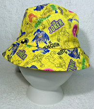 DC Comics Batman Kids Bucket Hat Sun Hat Batman The Jocker Yellow Hat Age 3