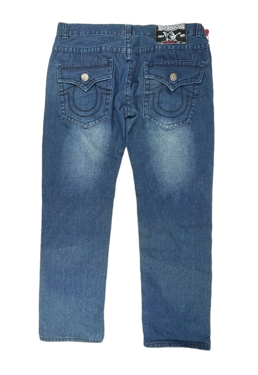 True Religion Jeans Mens 40 Blue Big Billy T Urban Cow Style True Religion Jeans Mens 40 Blue Big Billy T Urban Cow Style