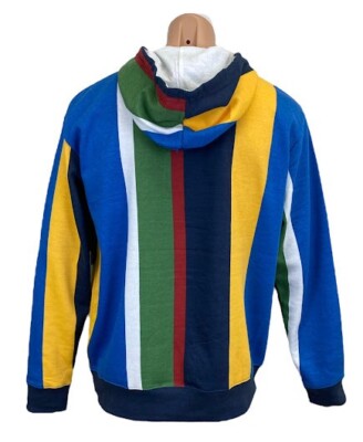 Black Jack 1999 Classic Retro Roots Inspired Striped Hoodie Size Medium